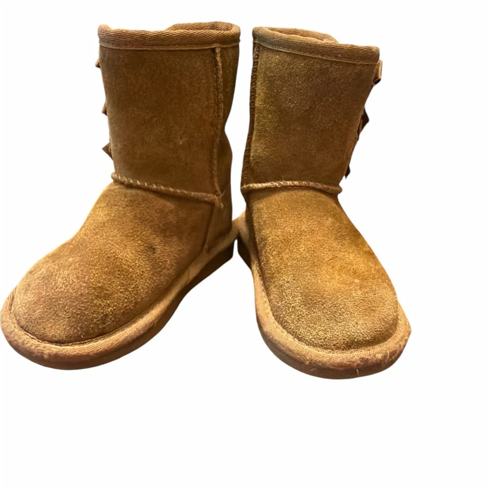 Koolaburra by UGG Chestnut Bow Boots | Girls Size 7 | Cozy Fall Winter